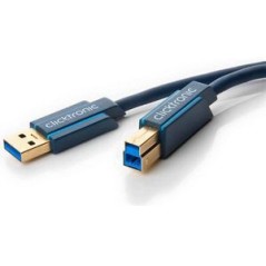 Buy ClickTronic 18m Black USB Cable - Premium Quality & Ultimate Durability, Product Code: 4040849700927